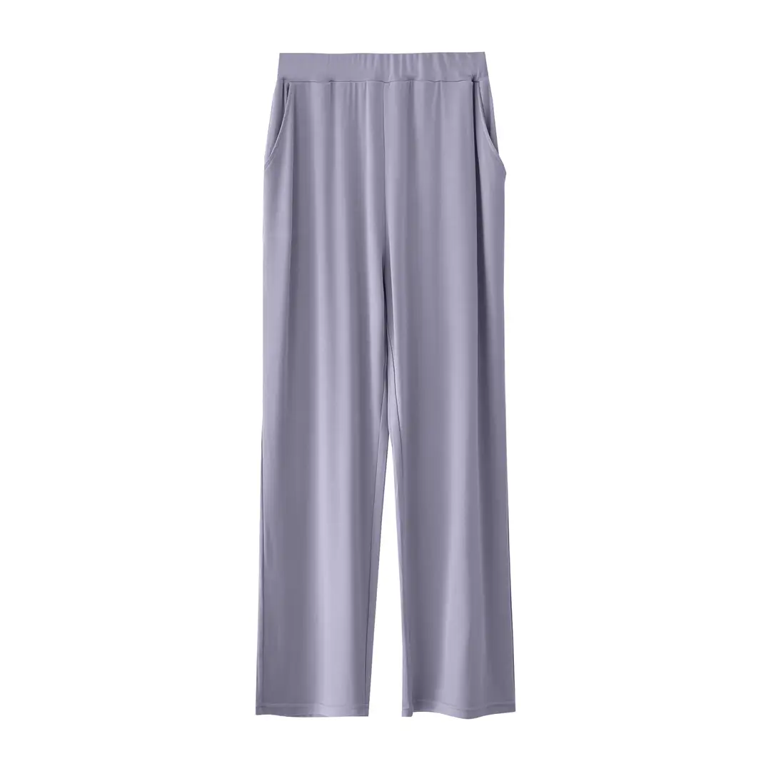 Summer Thin Women's 80S Lenzing Modal Home Clothes Round Neck Loose Short-Sleeved Shorts Antibacterial Suit