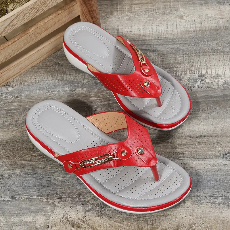 Amazon 2023 Flip-Flops Women Outfit Wish Beach Sandals and Slippers Summer Cross-Border Casual plus size Women Slippers - Image 6