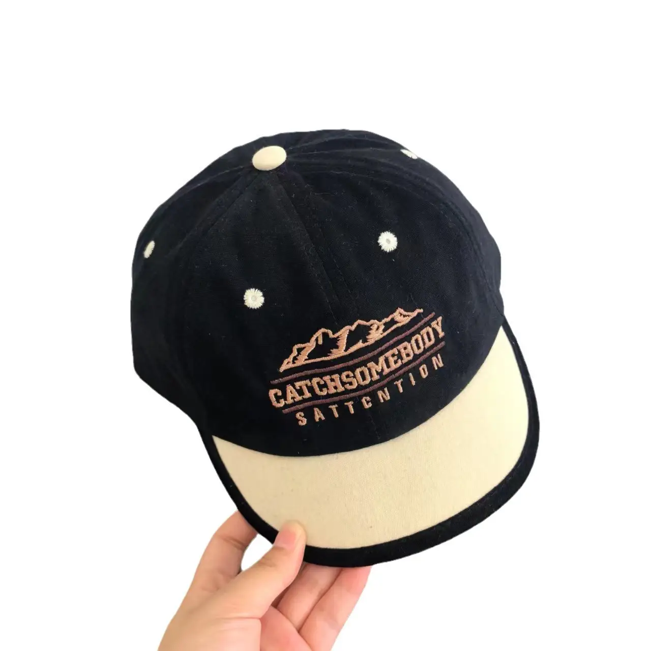 Japanese Retro Baseball Cap with Embroidered Logo - Image 7