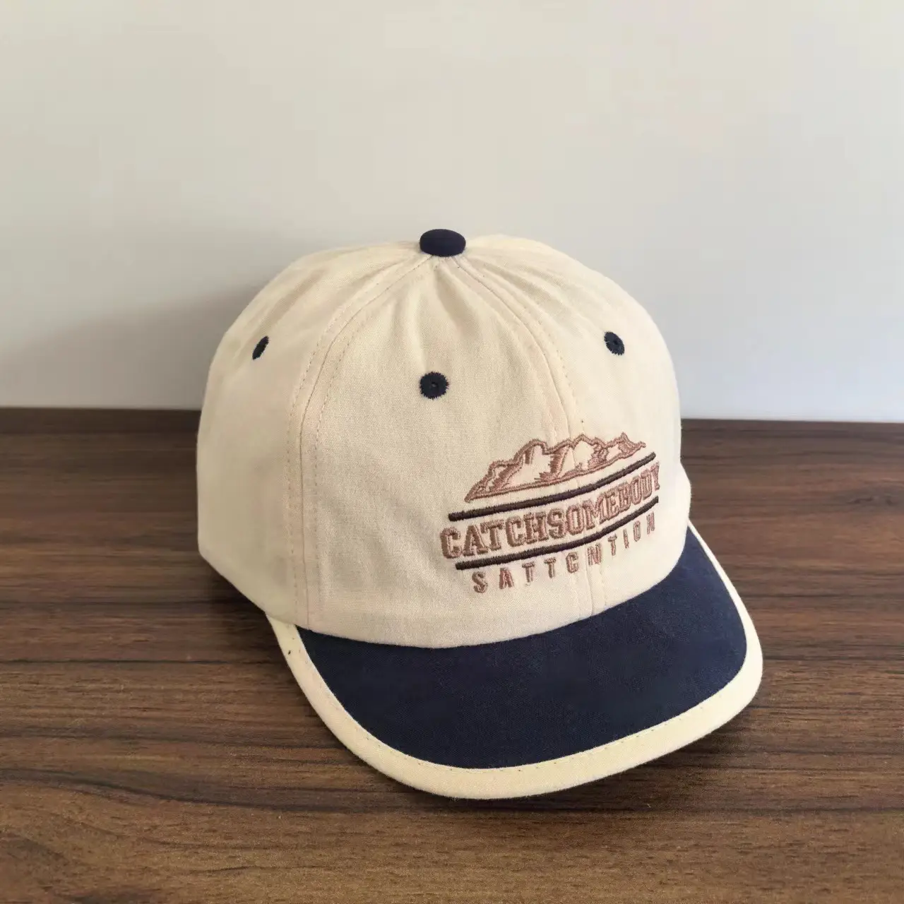 Japanese Retro Baseball Cap with Embroidered Logo — feature 9