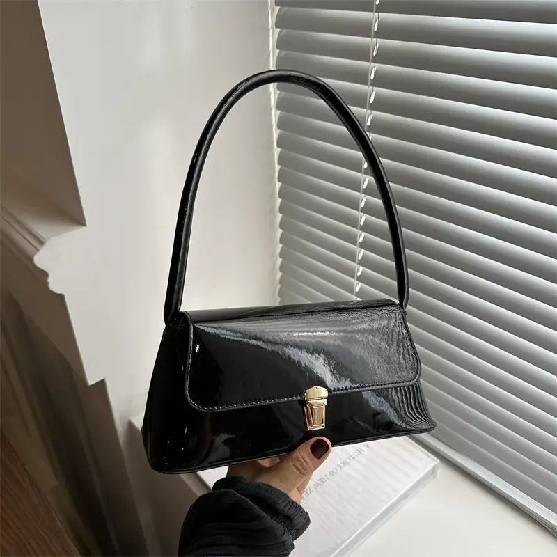 Pink French Niche Textile Shoulder Bag for Women