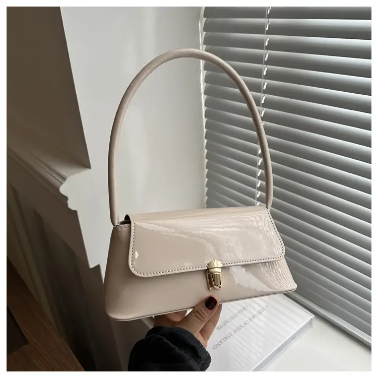 Pink French Niche Textile Shoulder Bag for Women — feature 12