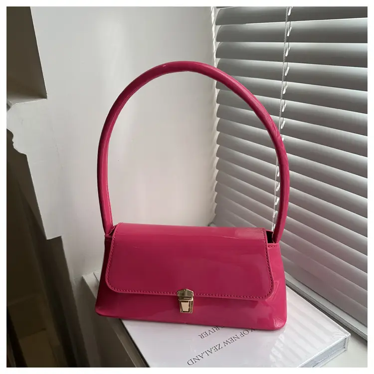 Pink French Niche Textile Shoulder Bag for Women — feature 15