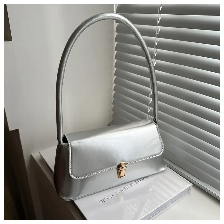 Pink French Niche Textile Shoulder Bag for Women — feature 9