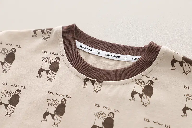 Boy Cotton Printed T-Shirt & Shorts Set Summer Casual — feature 5