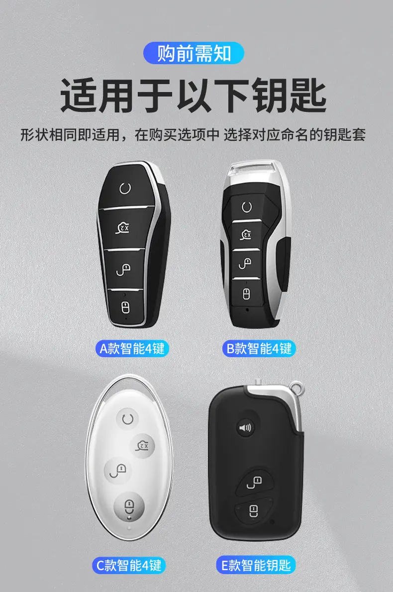 Suitable for Byd Car Key Covers, Including Models Like Tang, Yuan, Song, Qin, Han, Seagull, Sea Lion, Dolphin, Seal, and Destroyer Series — feature 1