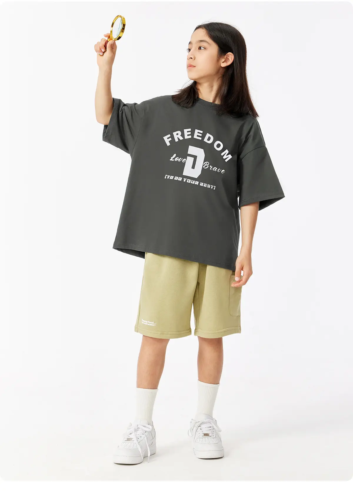 Free Freedom Print T-Shirt for Girls Boys Large — feature 22
