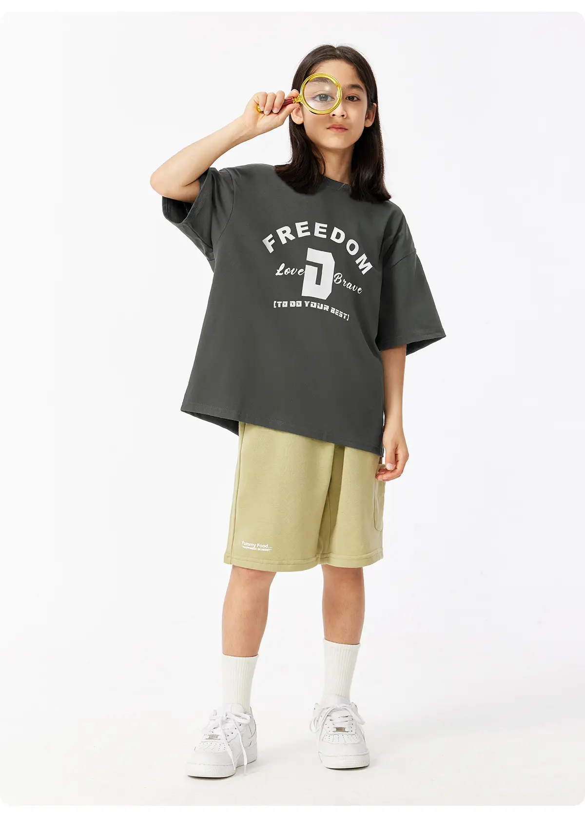 Free Freedom Print T-Shirt for Girls Boys Large — feature 23