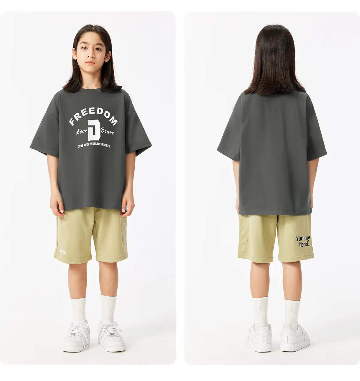 Free Freedom Print T-Shirt for Girls Boys Large — feature 26