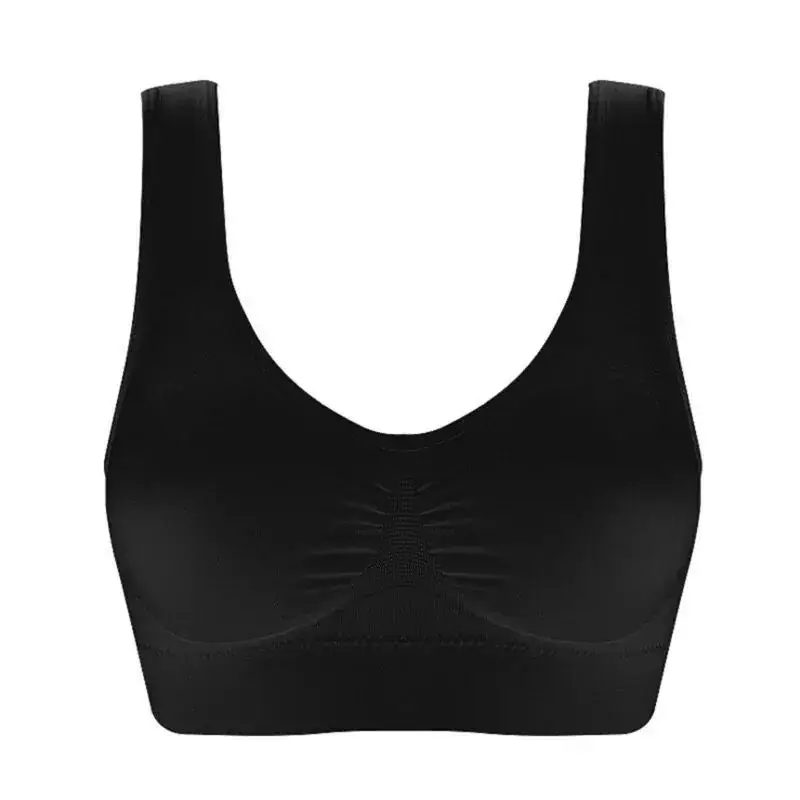 White Crossbody Bra No Chest Pad No Steel Ring Plus Size Vest Women Single Layer Bra Underwear Women - Image 2