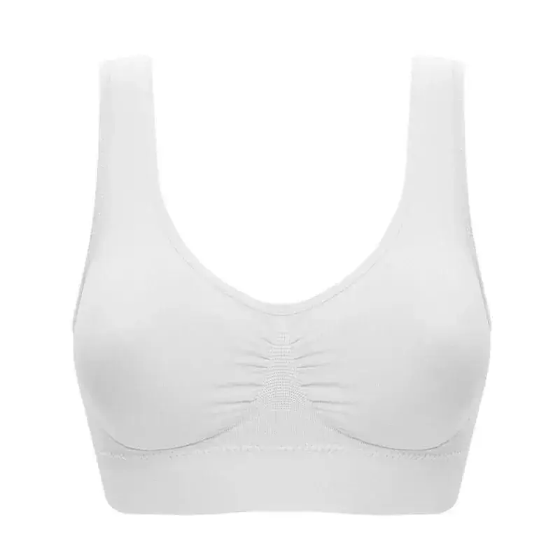 White Crossbody Bra No Chest Pad No Steel Ring Plus Size Vest Women Single Layer Bra Underwear Women - Image 3