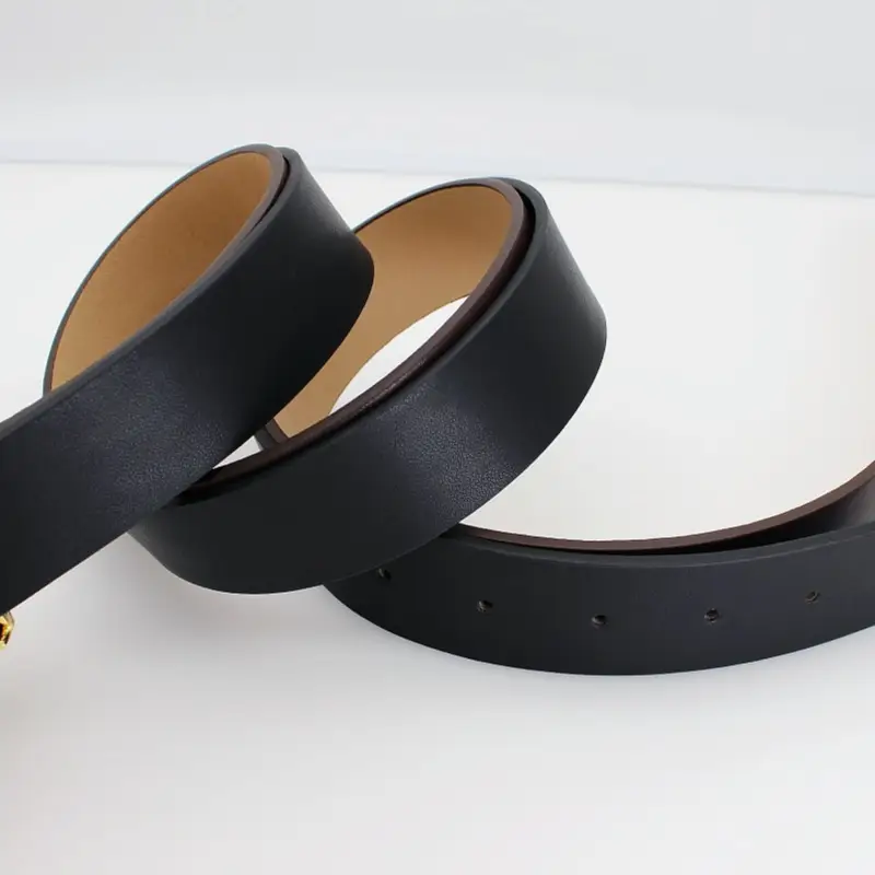 Women's European & American Pin Buckle Belt with Gold Chain — feature 5