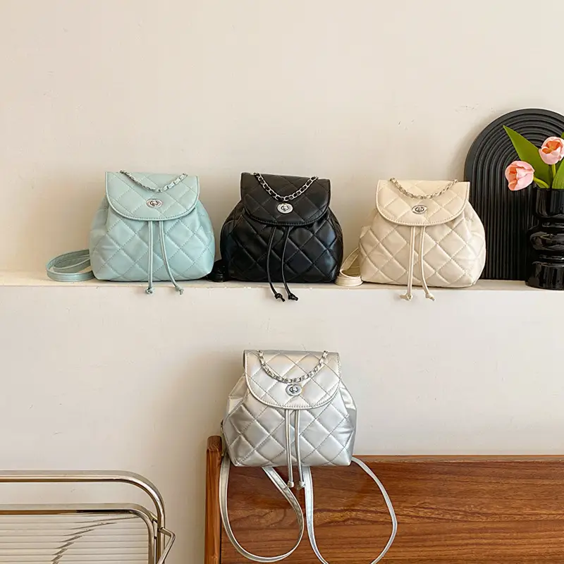Korean Style Rhombic Chain Shoulder Bag 2024 - Image 8