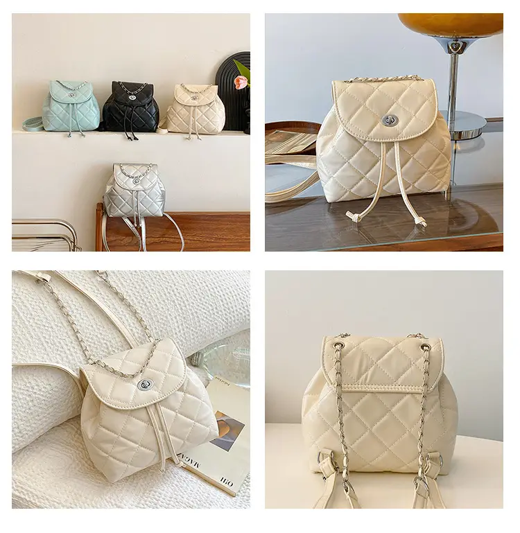 Korean Style Rhombic Chain Shoulder Bag 2024 — feature 9