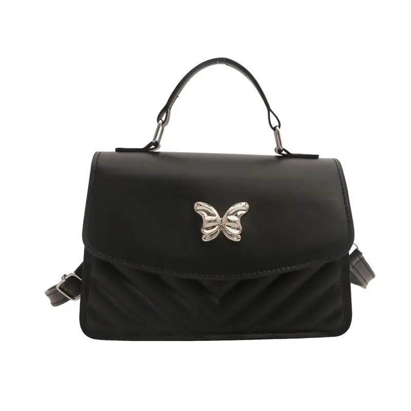 Light Blue Butterfly Embroidered Crossbody Bag - Image 11