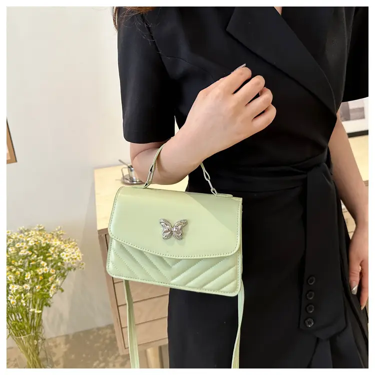 Light Blue Butterfly Embroidered Crossbody Bag — feature 15