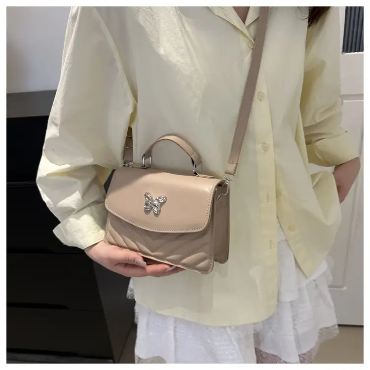Light Blue Butterfly Embroidered Crossbody Bag — feature 17