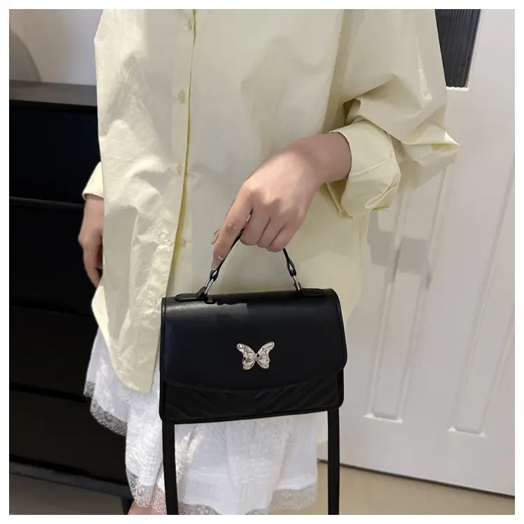 Light Blue Butterfly Embroidered Crossbody Bag — feature 19