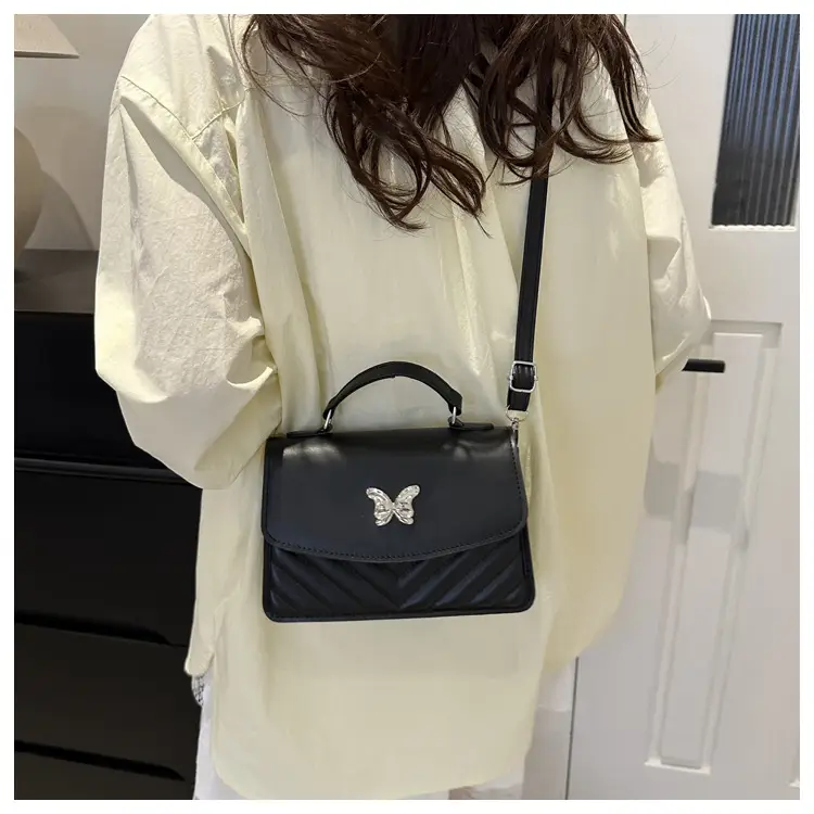 Light Blue Butterfly Embroidered Crossbody Bag — feature 20