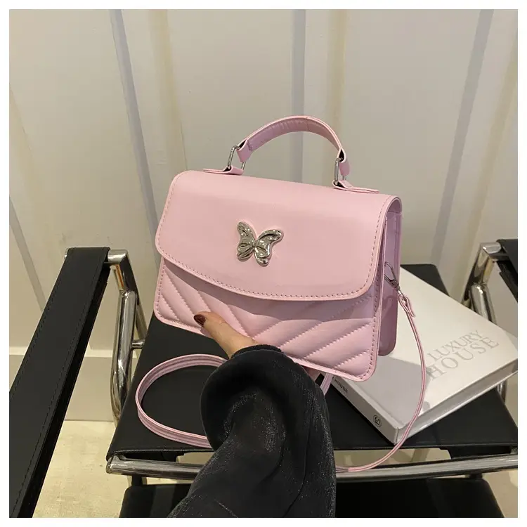 Light Blue Butterfly Embroidered Crossbody Bag — feature 23