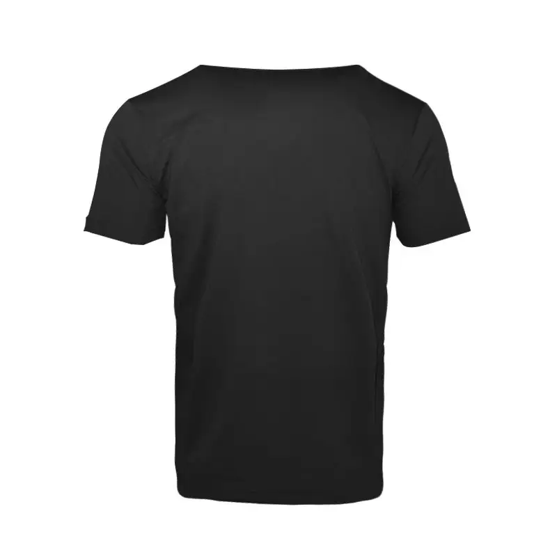 Men V Neck T-Shirt Olive Green Summer Loose Fit - Image 2