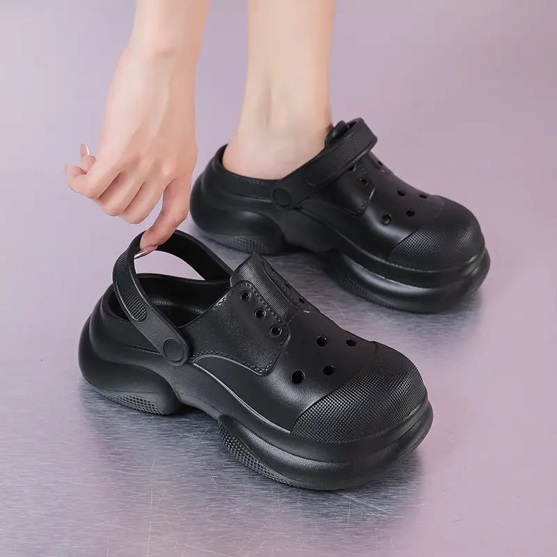 Women's White Thick Sole Round Toe Slippers Summer - Image 6
