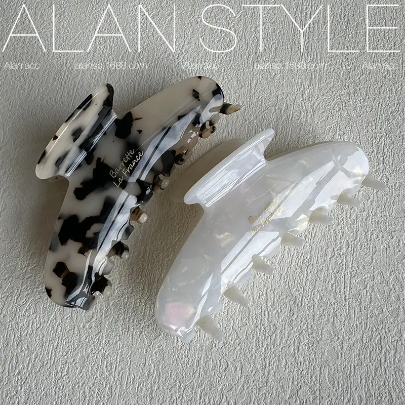 Alan French High-end Hair Claw Clip Zhang Xiaohui Acetic Acid Vintage Camila - Image 6