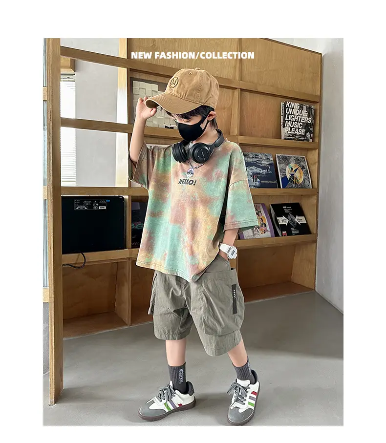 Summer T-shirt for Boys Cartoon Print Puffy Cotton — feature 21