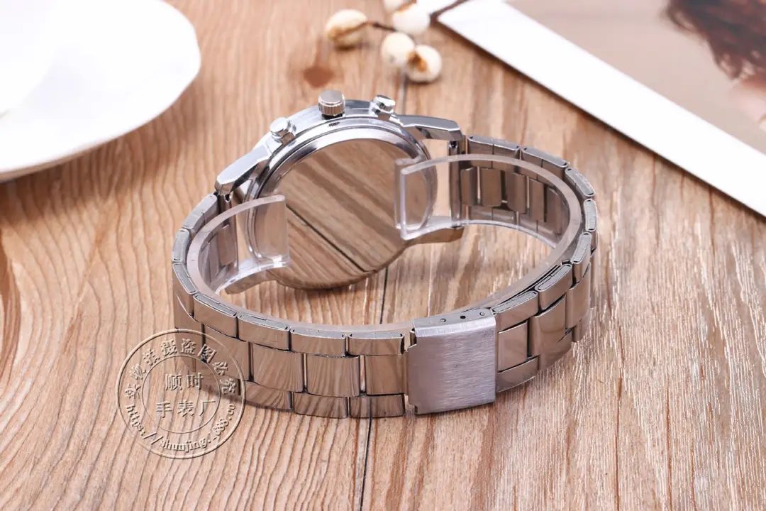 Aliexpress Watch Geneva Three-Eye Six-Hand Steel Band Quartz Watch Fashion Wristwatch Multifunctional Men's Watch — feature 8