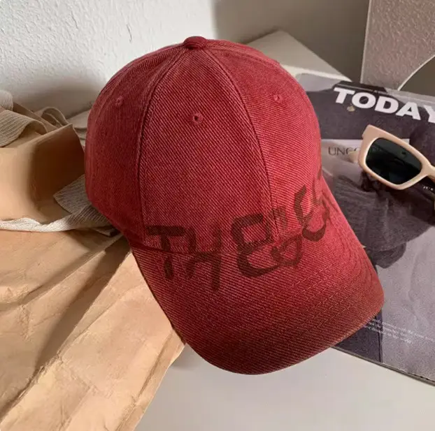 Women Black Baseball Cap with Embroidered Design - Image 11