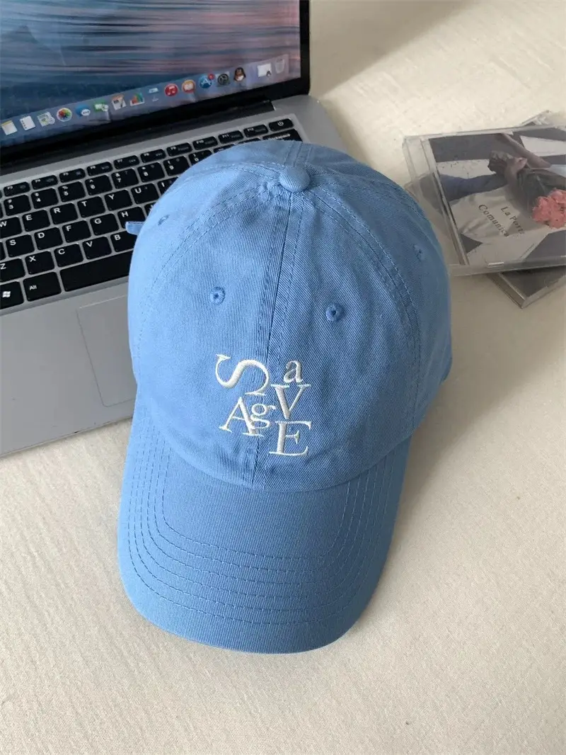 Women Black Baseball Cap with Embroidered Design - Image 14