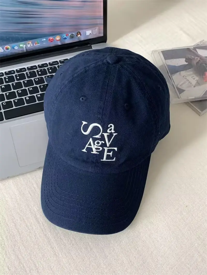Women Black Baseball Cap with Embroidered Design - Image 16