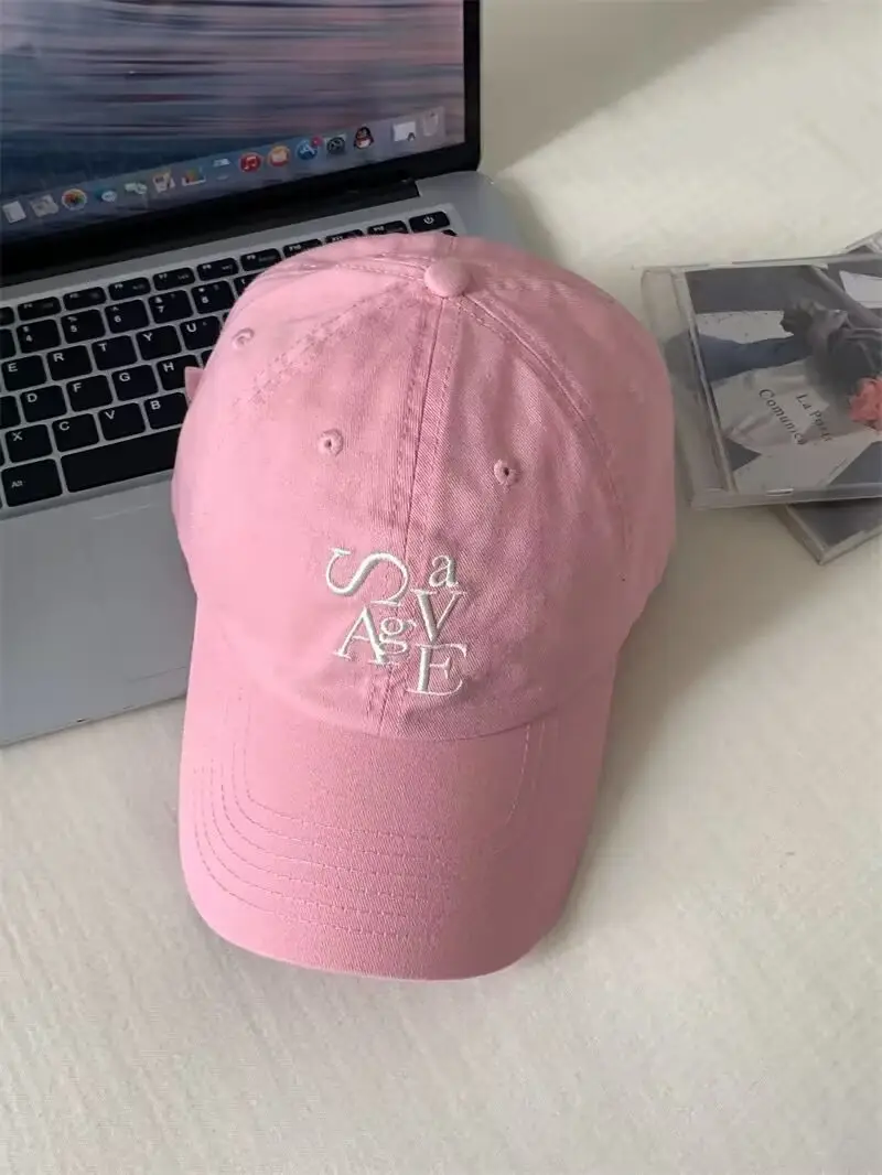 Women Black Baseball Cap with Embroidered Design - Image 18