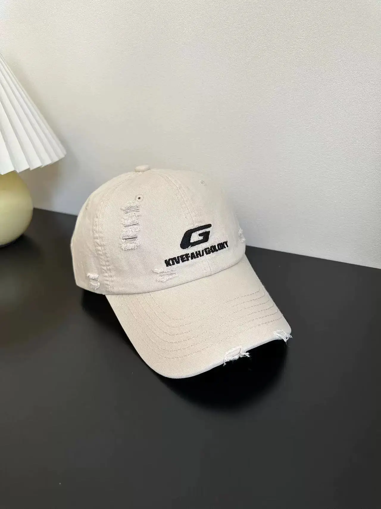 Women Black Baseball Cap with Embroidered Design - Image 23