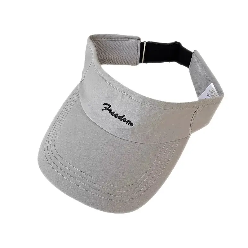 Women's White UV Visor Cap Set with Adjustable Strap - Image 8