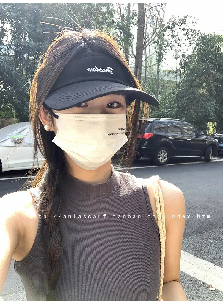 Women's White UV Visor Cap Set with Adjustable Strap — feature 7