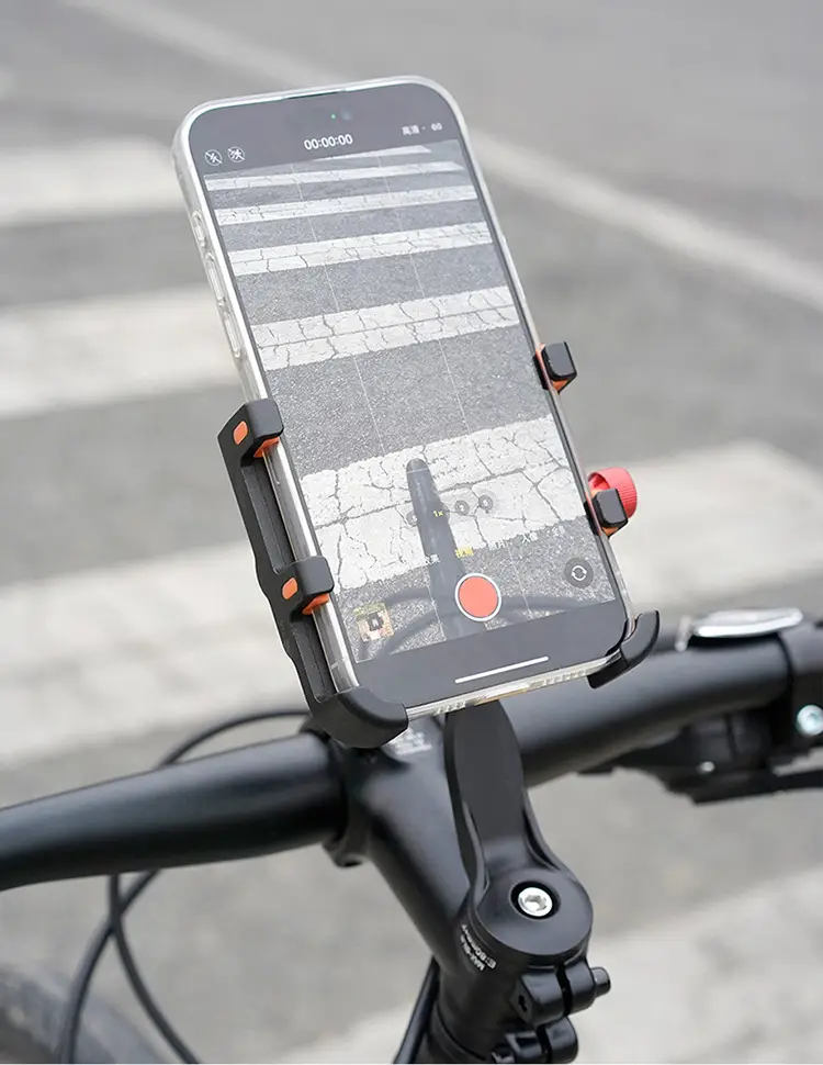Bicycle Handle Stand Mobile Phone Bracket Aluminum Alloy Shockproof Mountain Road Bike Live Photographable Navigation Bracket Sports Outdoor — feature 17