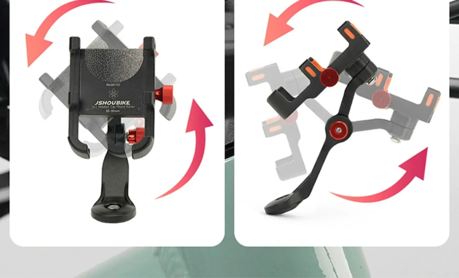 Bicycle Handle Stand Mobile Phone Bracket Aluminum Alloy Shockproof Mountain Road Bike Live Photographable Navigation Bracket Sports Outdoor — feature 7