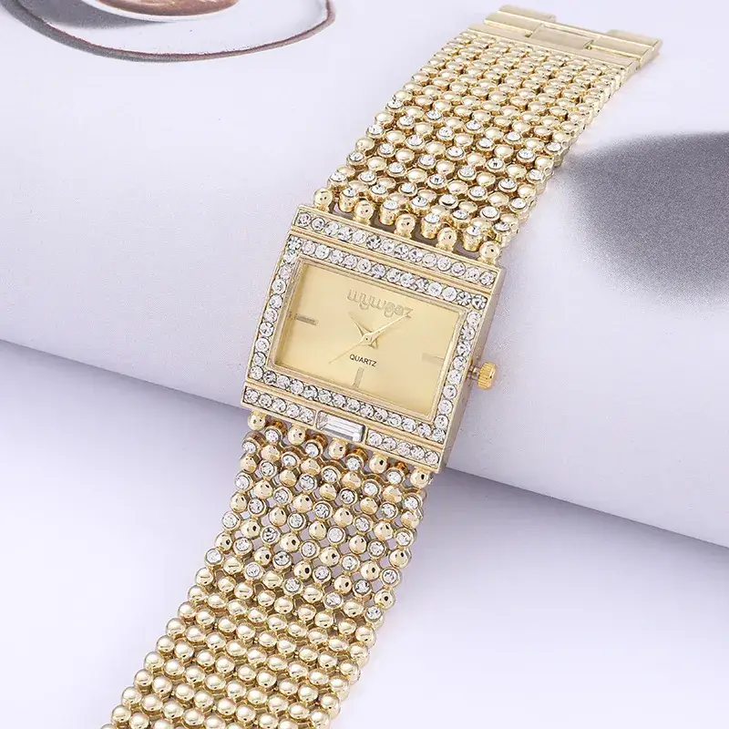 Luxury Full Rhinestone Quartz Watch for Women - Image 3