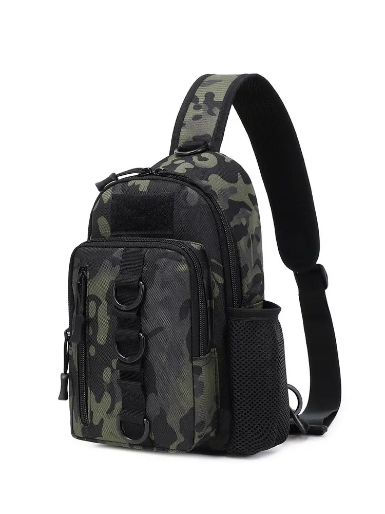 Men's Camouflage Crossbody Bag with Tactical Design - Image 6