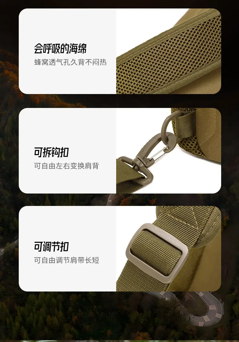 Men's Camouflage Crossbody Bag with Tactical Design — feature 10