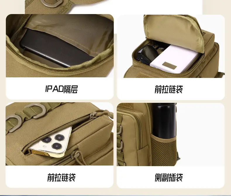Men's Camouflage Crossbody Bag with Tactical Design — feature 5