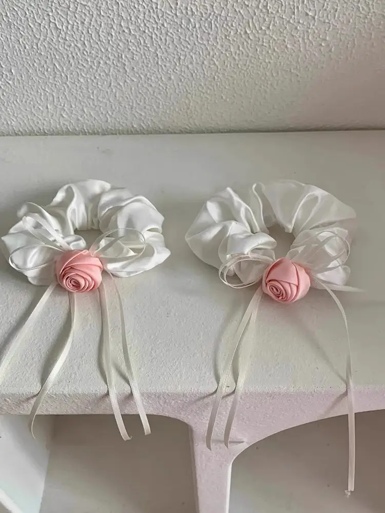 Gentle Rose Bow Hair Rings for Women — feature 5