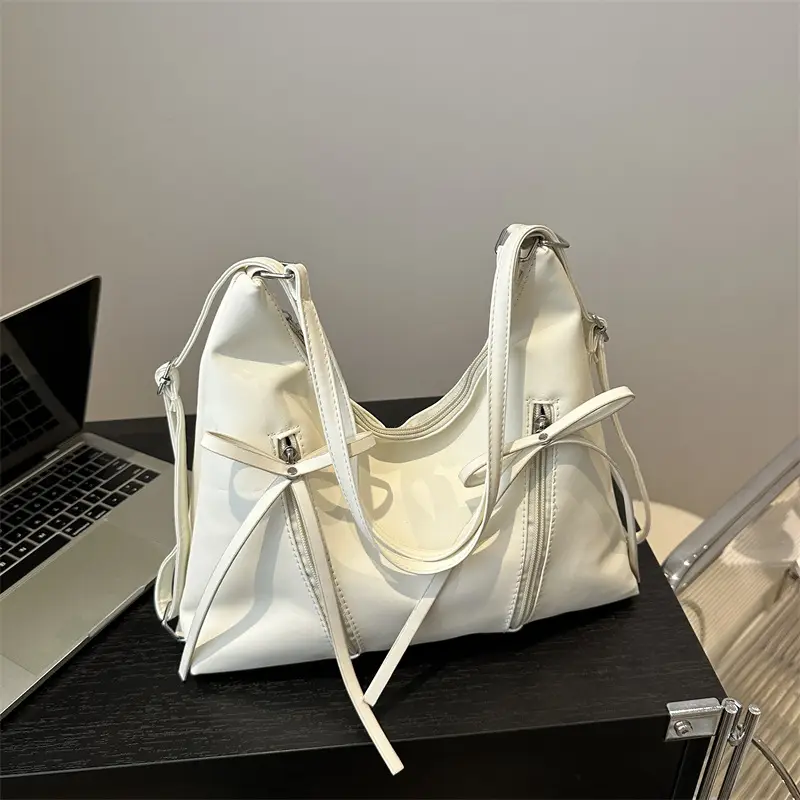 Large Capacity Korean Style Bow Shoulder Bag Women - Image 6