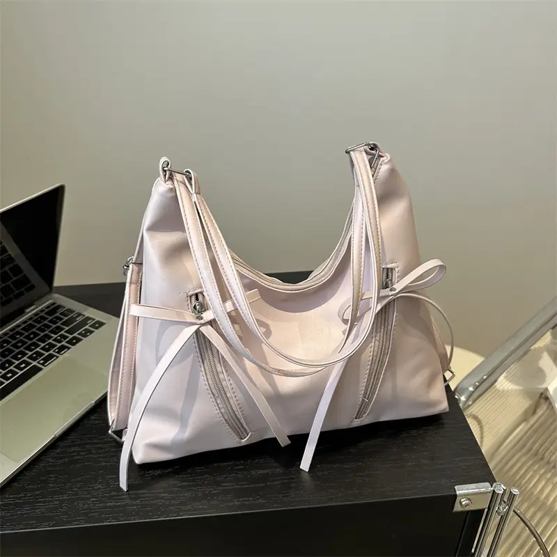 Large Capacity Korean Style Bow Shoulder Bag Women - Image 8