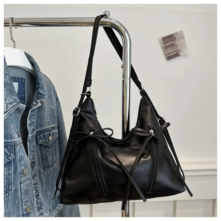 Large Capacity Korean Style Bow Shoulder Bag Women — feature 23