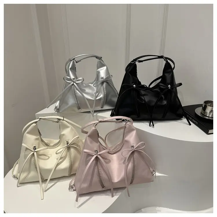 Large Capacity Korean Style Bow Shoulder Bag Women — feature 24