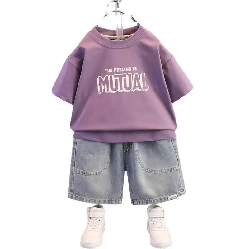 Boys Denim Shorts Short Sleeve Summer 2024