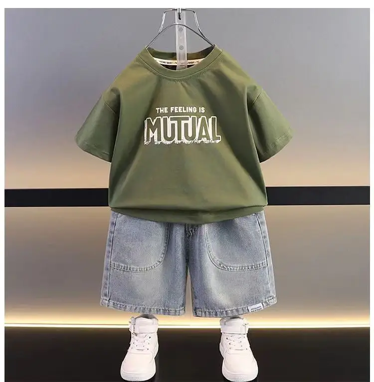 Boys Denim Shorts Short Sleeve Summer 2024 — feature 9