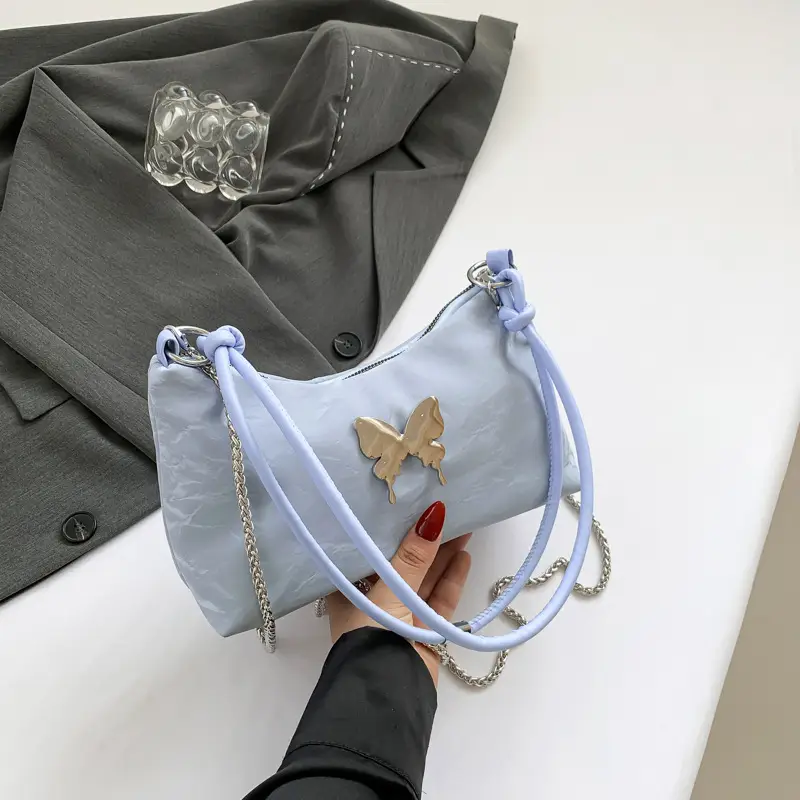 Pink Bow Shoulder Bag for Women Spring Summer - Image 6